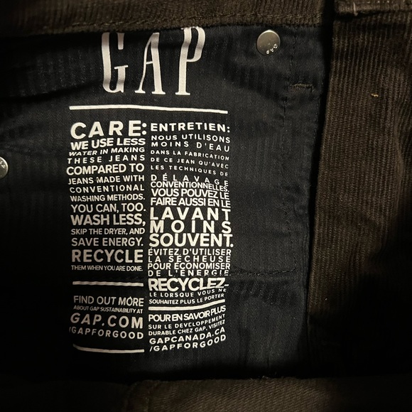 4/$20 - Gap dark brown corduroy pants women’s size 26 - Picture 6 of 10